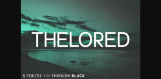 Thelored Font Poster 1