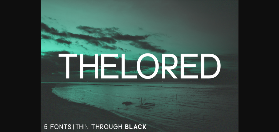 Thelored Font Poster 1