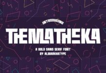 Thematheka Font Poster 1