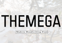 Themega Font Poster 1