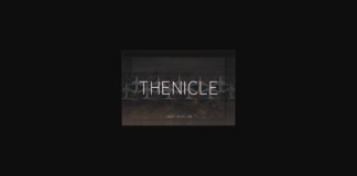 Thenicle Light Font Poster 1