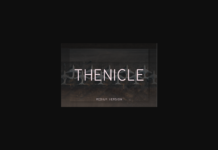 Thenicle Medium Font Poster 1