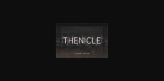 Thenicle Medium Font Poster 1