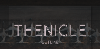 Thenicle Outline Regular Font