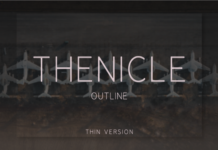 Thenicle Outline Thin Font Thenicle Outline Thin Font