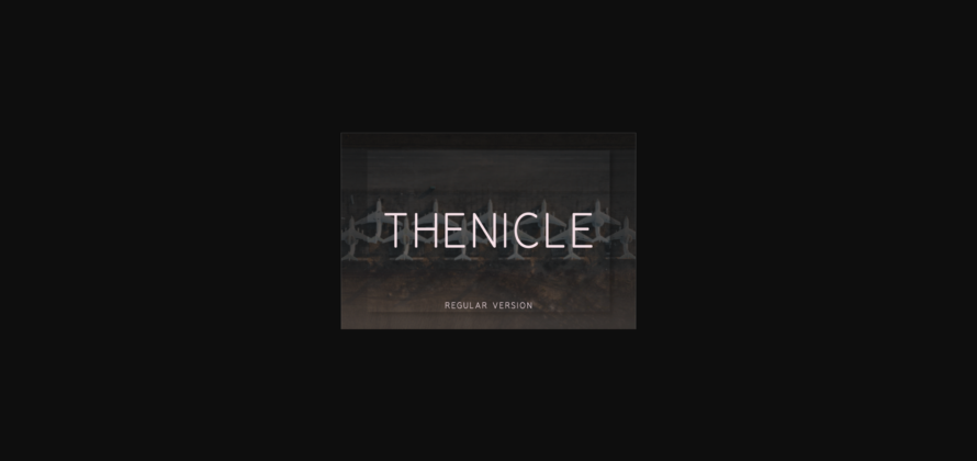 Thenicle Regular Font Poster 3