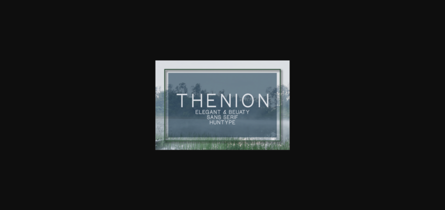 Thenion Font Poster 3