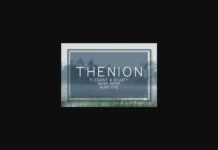 Thenion Font Poster 1
