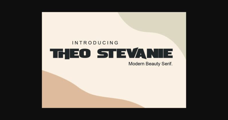 Theo Stevanie Font Poster 3