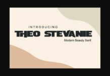 Theo Stevanie Font Poster 1
