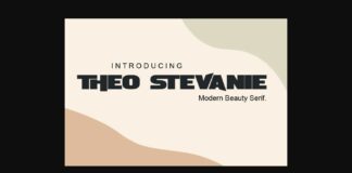 Theo Stevanie Font Poster 1