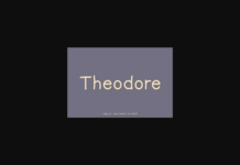 Theodore Font Poster 1