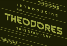 Theodores Font Poster 1