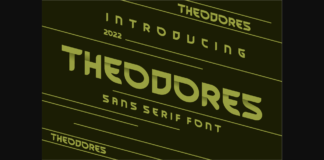 Theodores Font Poster 1