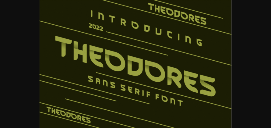 Theodores Font Poster 1