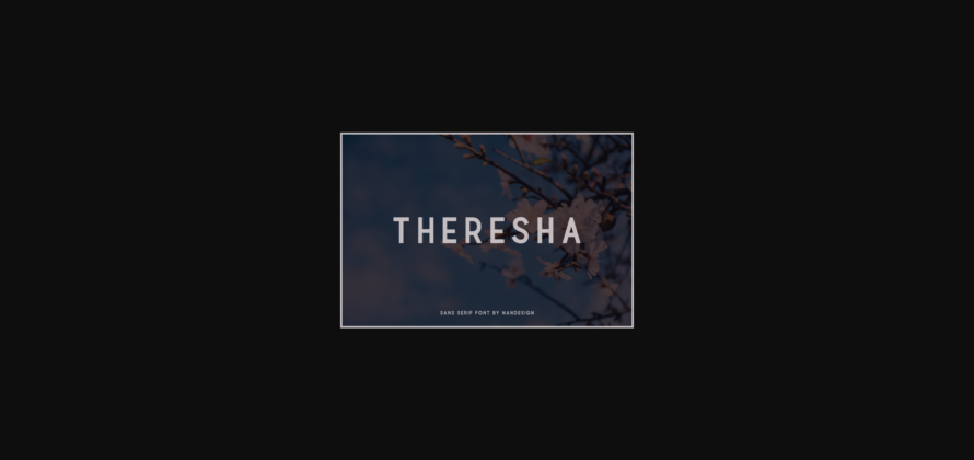 Theresha Font Poster 3