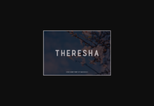 Theresha Font Poster 1