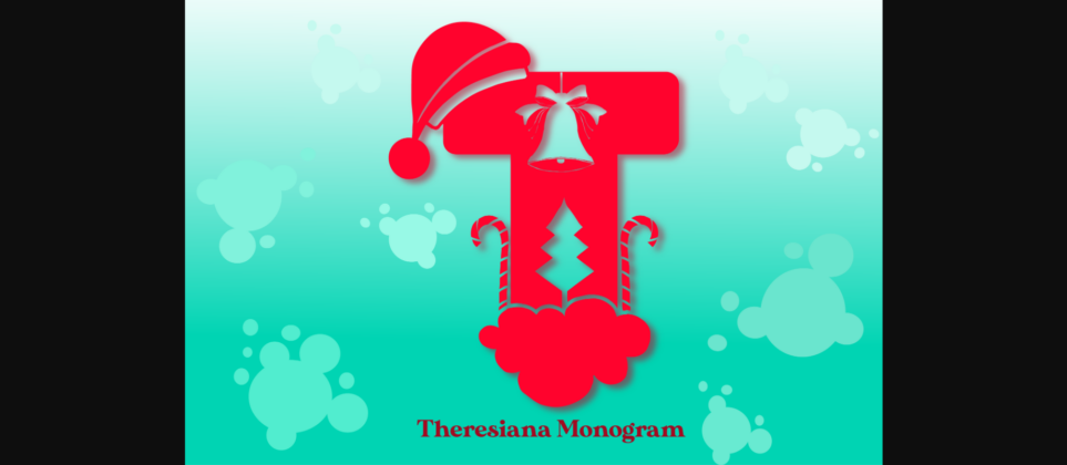 Theresiana Monogram Font Poster 3