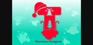 Theresiana Monogram Font Poster 1