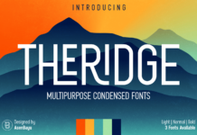 Theridge Font Poster 1