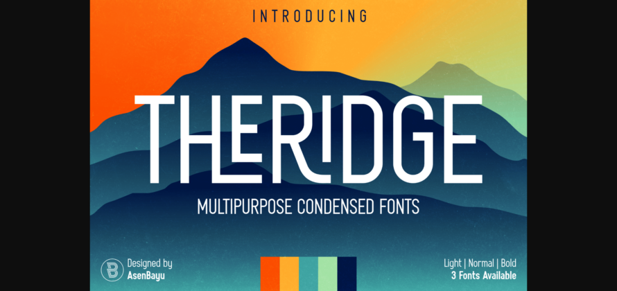 Theridge Font Poster 3