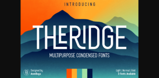 Theridge Font Poster 1