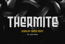 Thermite Font Poster 1