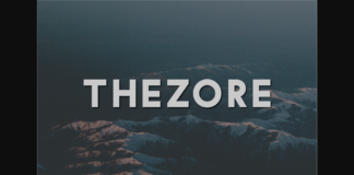 Thezore Font Poster 1
