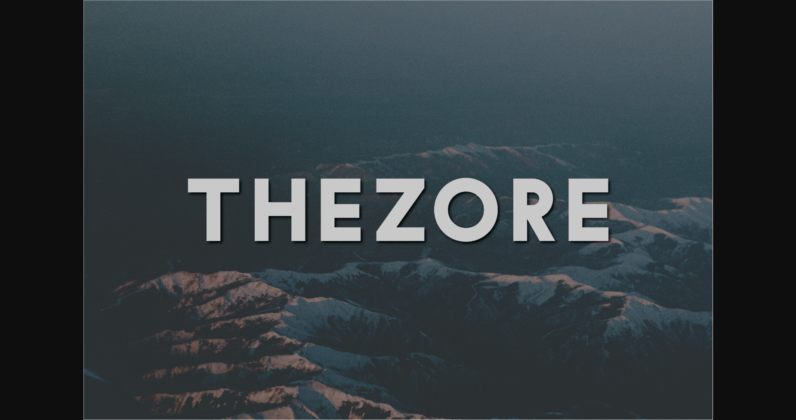 Thezore Font Poster 1