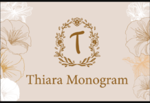 Thiara Monogram Font Poster 1