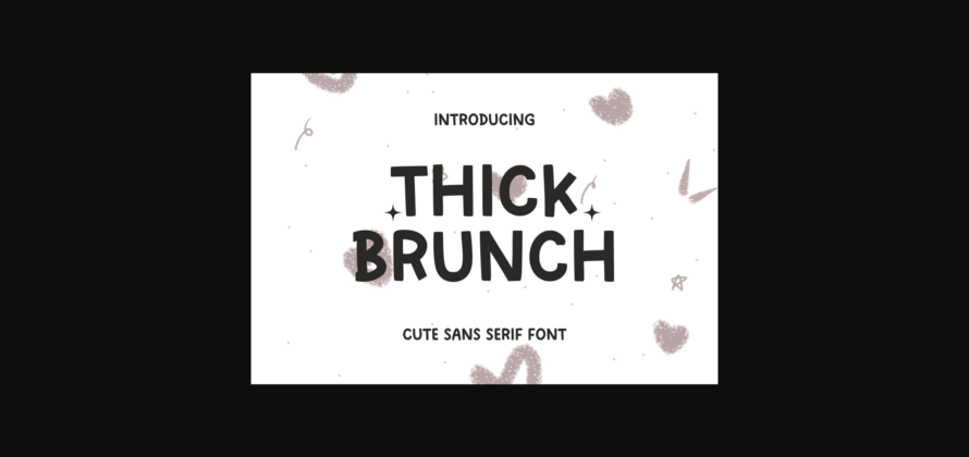 Thick Brunch Font Poster 3