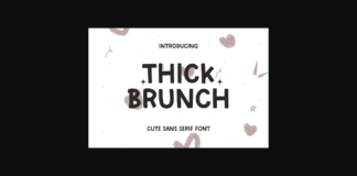 Thick Brunch Font Poster 1