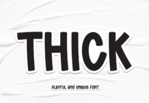 Thick Font Poster 1