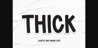 Thick Font Poster 1