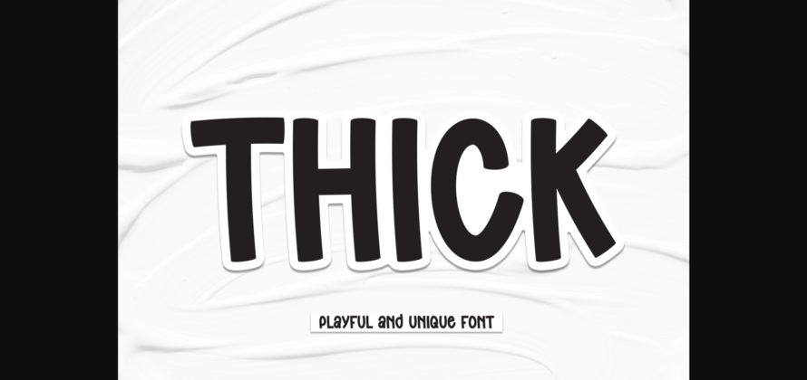 Thick Font Poster 1