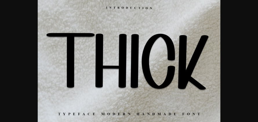 Thick Font Poster 3
