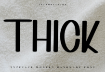 Thick Font Poster 1