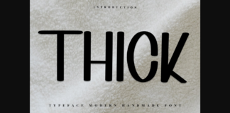 Thick Font Poster 1