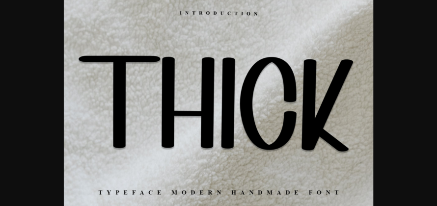 Thick Font Poster 1