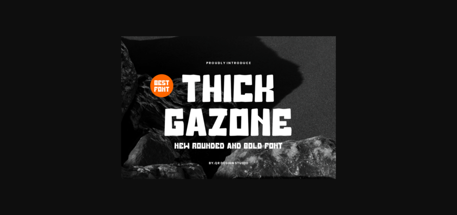 Thick Gazone Font Poster 3