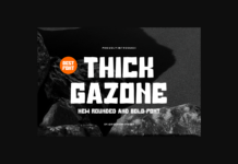 Thick Gazone Font Poster 1