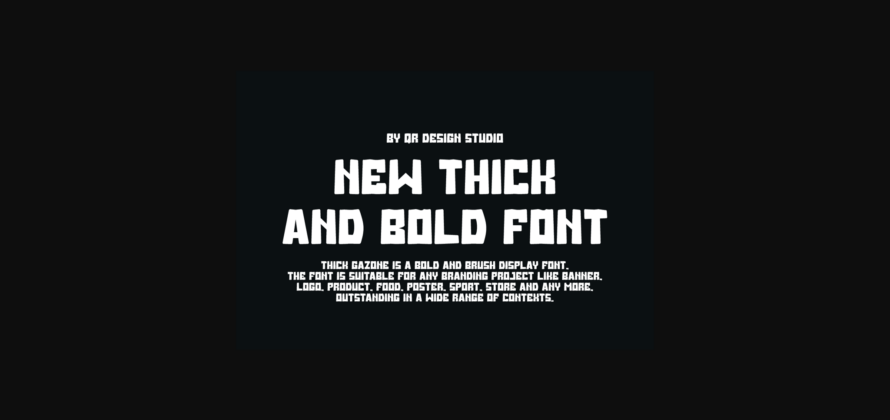 Thick Gazone Font Poster 5
