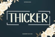 Thicker Font Poster 1