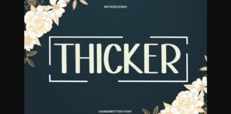 Thicker Font Poster 1