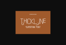 Thickline Font Poster 1