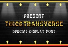 Thicktransverse Font Poster 1