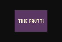 Thie Frutti Font Poster 1