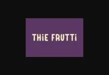 Thie Frutti Font Thie Frutti Font Poster 1