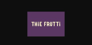 Thie Frutti Font Poster 1