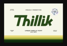 Thillik Font Poster 1